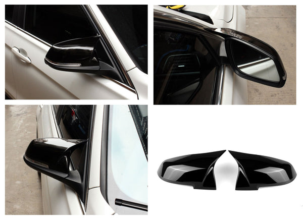 Mirror Caps BMW 1 Series / 2 Series / 3 Series / 4 Series / X1 F20 / F21 / F22 / F30 / F31 / F32 / F33 / F36 / E84 (2009-2021) - GCP Gloss Black