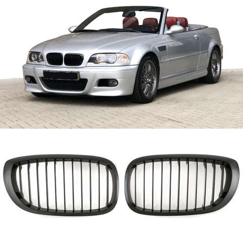 Parrilla BMW Serie 3 E46 LCI (2003-2007) - GCP Negro Brillo