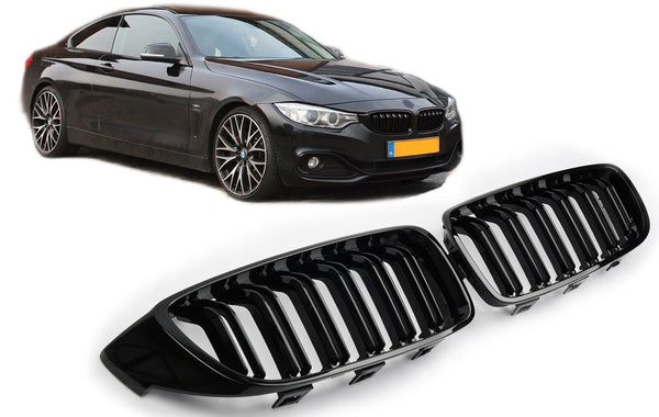 Parrilla BMW Serie 4 / M3 / M4 F32 / F33 / F36 / F82 / F80 (2013-2021) - GCP Negro Brillo