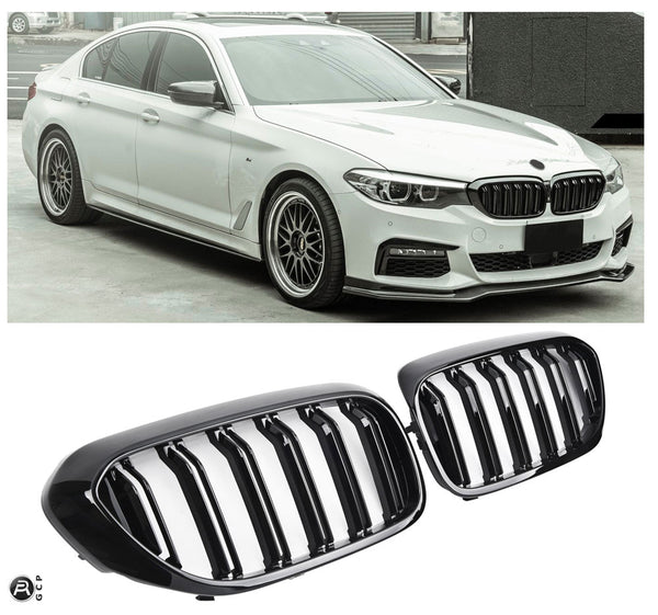 Grille BMW 5 Series G30 / G31 Pre-Facelift (2017-2020) - GCP Double Bar Gloss Black