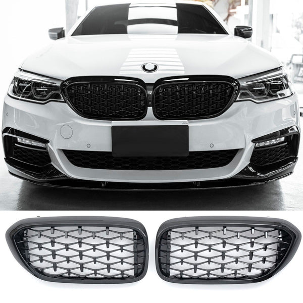 Kühlergrill BMW 5er G30 / G31 Vor dem Facelift (2017-2020) - GCP Diamond Style Glanzschwarz