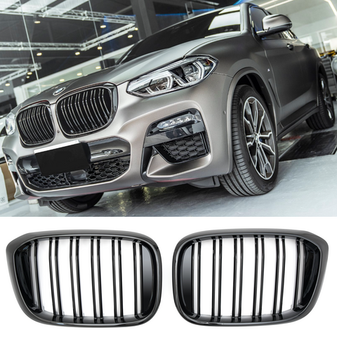 Grelha BMW X3 / X4 G01 / G02 Antes do LCI (2017-2021) - GCP Preto Brilhante