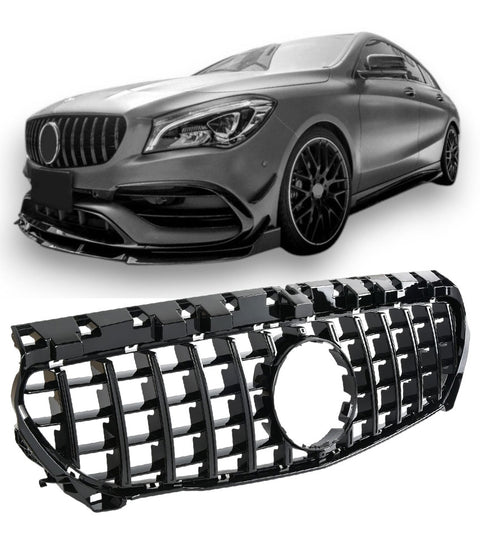 Grelha Mercedes CLA C117 (2013-2019) - GCP Panamericana GT Preto Brilhante