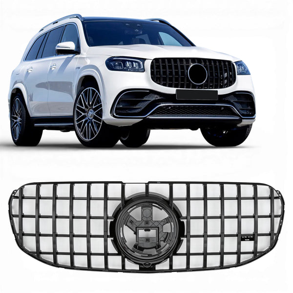 Parrilla Mercedes GLS X167 Antes del facelift (2019-2023) - GCP Panamericana GT Negro Brillo