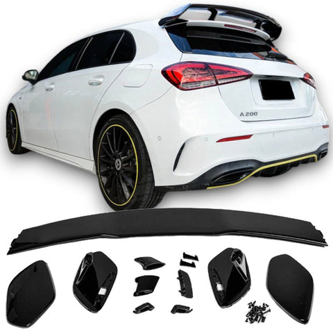 Spoiler de Tejadilho Mercedes Classe A W177 (2018-2026) - GCP Preto Brilhante