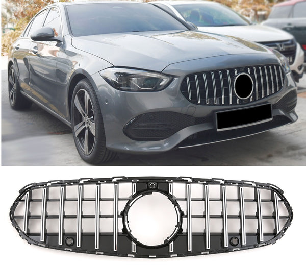 Grelha Mercedes Classe C W206 / S206 Avantgarde (2021-2026) - GCP Panamericana GT Preto / Cromado