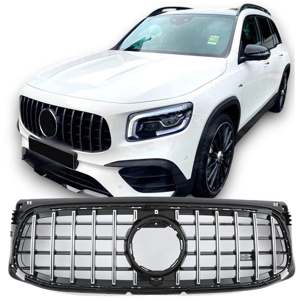 Grille Mercedes GLB X247 Pre-Facelift AMG Line (2019-2023) - GCP Panamericana GT Black / Chrome