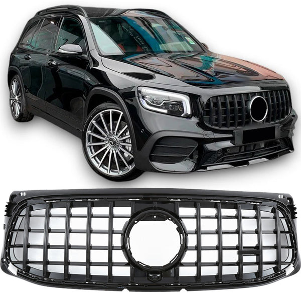 Grille Mercedes GLB X247 Pre-Facelift AMG Line (2019-2023) - GCP Panamericana GT Gloss Black