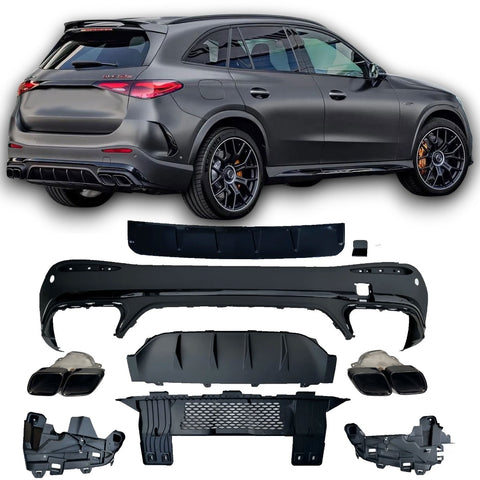 Rear Diffuser + Exhaust Tips Mercedes GLC X254 AMG Line (2022+) - GCP