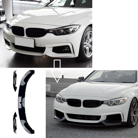 Front Splitter BMW 4 Series F32 / F33 / F36 M Sport (2013-2020) - GCP Gloss Black