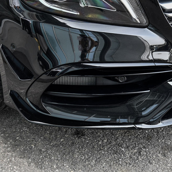 Lip Spoiler Frontal Mercedes Classe A W176 AMG Line facelift (2015-2018) - GCP Preto Brilhante