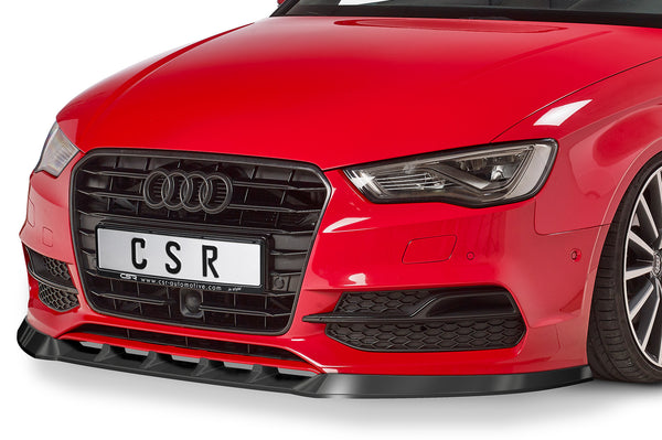 Splitter delantero con ABE para Audi A3 8V S-Line / S3 sedán y cabrio pre-facelift 2013-2016