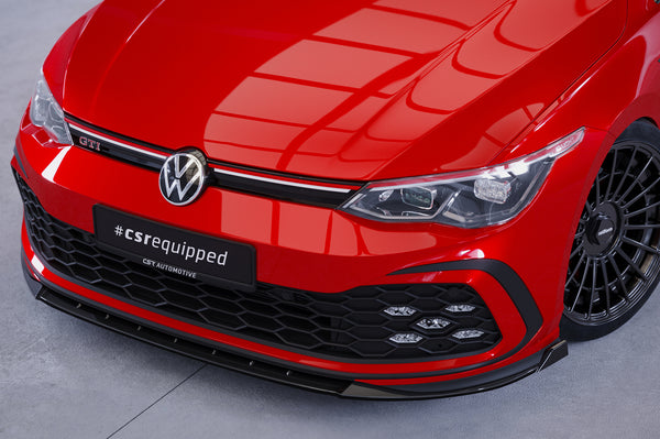 Splitter delantero con ABE para VW Golf 8 GTI / GTD / GTE / R-Line 2019+ (CSL466)
