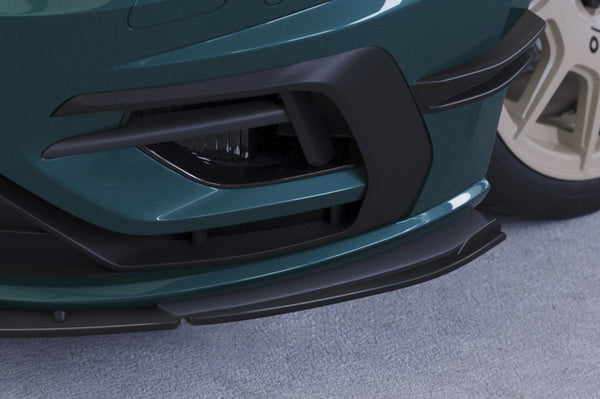 Láminas de splitter delantero (laterales, con flaps) con ABE para VW Golf 7 R / R-Line facelift 2017-2021