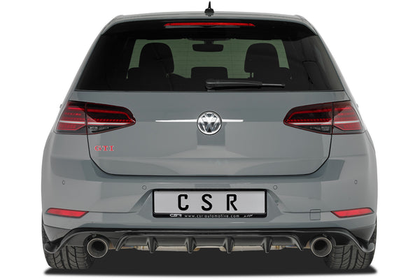 Difusor trasero | Faldón trasero con ABE para VW Golf 7 facelift 2017+, look TCR