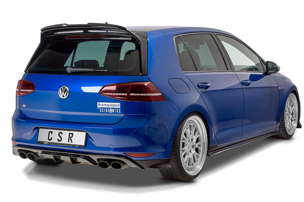 Difusor trasero | Faldón trasero con ABE para VW Golf 7 R / R-Line, pre-facelift 2013-2017