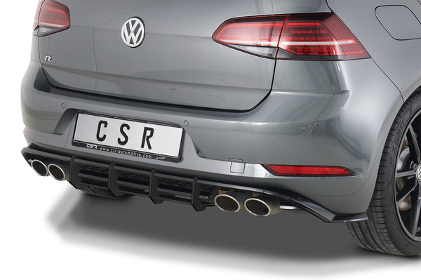 Difusor trasero racing | Faldón trasero para VW Golf 7 R facelift 2017-2019 (HA313)