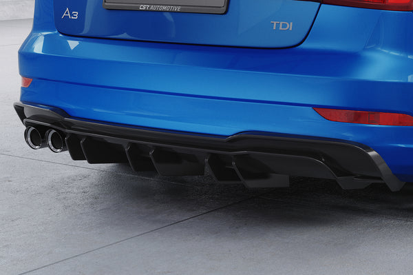 Heckdiffusor | Heckschürze mit ABE für Audi A3 8V S-Line Limousine und Cabriolet 2017-2020