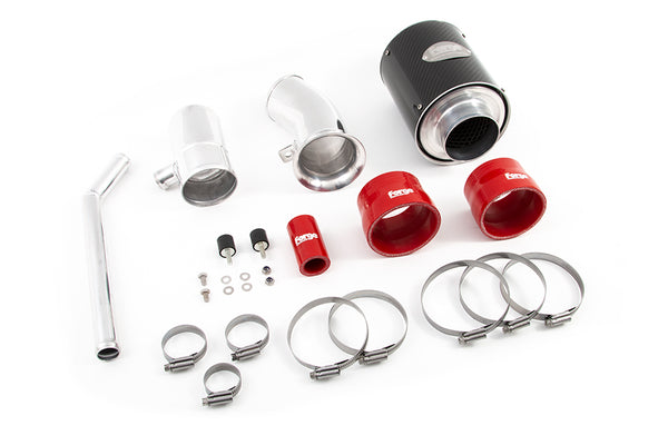Carbon Fibre Air Intake Kit Abarth 500 / 595 / 695, Red Hose – Forge Motorsport FMINDF500