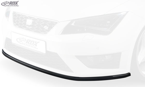 Splitter delantero para SEAT Leon 5F FR + Cupra / Leon 5F SC FR + Cupra / Leon 5F ST FR + Cupra - RDX