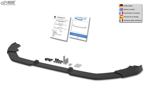 Frontspoiler VARIO-X für VW Transporter / Shuttle / Caravelle (ab 2025) Frontlippe Splitter - RDX