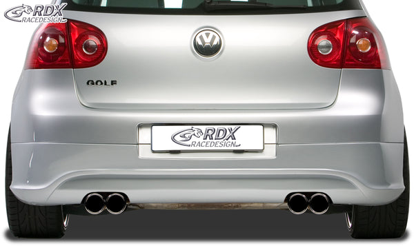 Extensión de paragolpes trasero para VW Golf 5 "R32 clean" con salida de escape izquierda y derecha - RDX