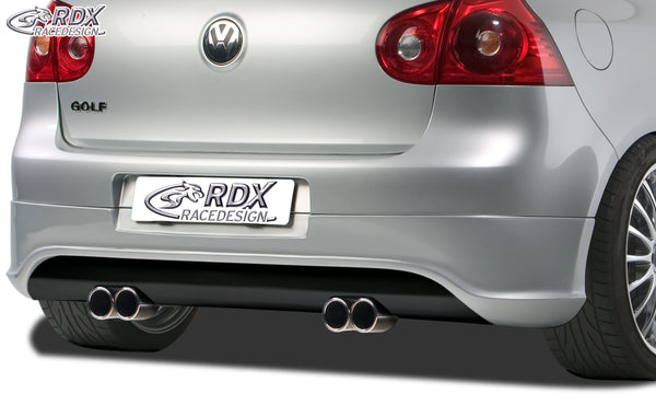 Extensión de paragolpes trasero para VW Golf 5 "R32 clean" con salida de escape izquierda y derecha - RDX