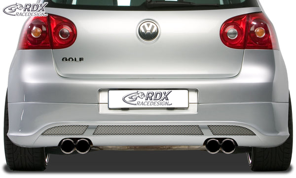 Extensión de paragolpes trasero para VW Golf 5 "V2" con salida de escape izquierda y derecha - RDX