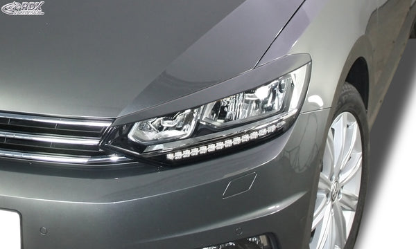 Pestañas de faros para VW Touran 5T (2015+, solo para faros LED) - RDX