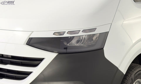 Scheinwerferblenden für VW Transporter / Shuttle / Caravelle (ab 2025) weiß Hochglanz - RDX