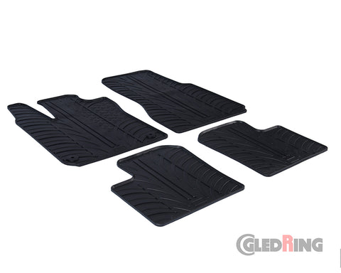 Rubber Car Mats Renault Twingo 3 5-door (2014–) Manual - GledRing