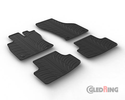 Alfombrillas de goma Volkswagen Golf 7 5 puertas (2012–2020) - GledRing