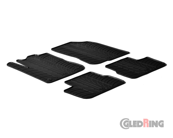 Rubber Car Mats Peugeot 208 5-door (2012–2019) - GledRing