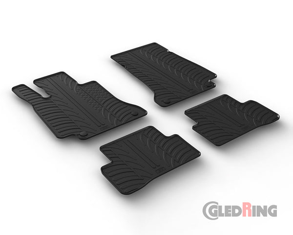 Alfombrillas de goma Mercedes-Benz Clase C W205 (2014–2021) - GledRing