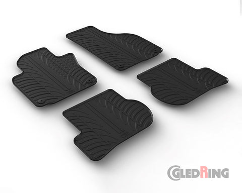 Rubber Car Mats Skoda Octavia 2 (2004–2013) - GledRing