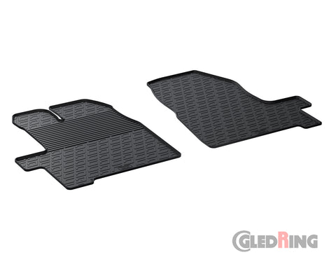 Alfombrillas de goma Ford Transit Custom MK1 (2012–2018) solo asientos delanteros - GledRing