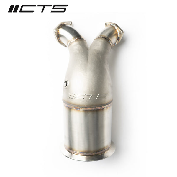 Downpipe with 200-Cell Sport Catalytic Converter Audi SQ5 FY 3.0 TFSI V6 (2018+) – CTS Turbo CTS-EXH-TP-0013-CAT