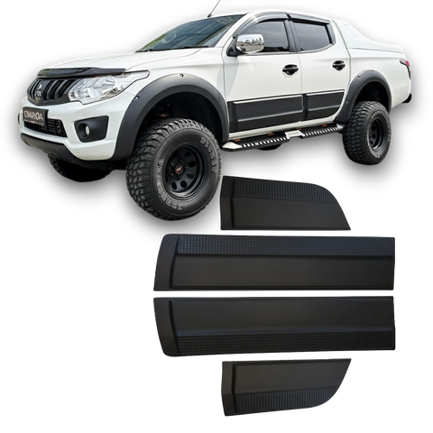 Frisos de Carroçaria Mitsubishi L200 Series 5 / Series 6 (2015+) - APEX Preto Mate