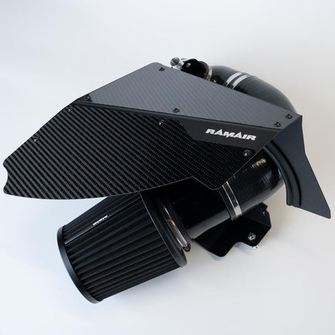 Kit de Admissão Plissado BMW Série 3 G20 / G21, Série 4 G22 / G23, Série 2 G42 (2.0 B48), Tampa em Fibra de Carbono – Ramair PRK-407-BK