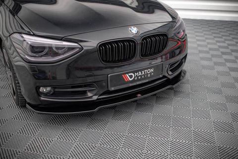 Front Splitter V.1 suitable for BMW 1 F20 - Front Splitter V.1 - Maxton Design - BM-1-F20-FD1G