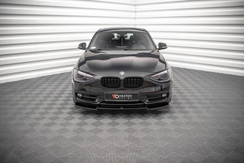 Front Splitter V.2 suitable for BMW 1 F20 - Front Splitter V.2 - Maxton Design - BM-1-F20-FD2G