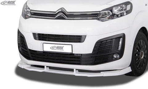 Alerón delantero VARIO-X para CITROEN Jumpy / Dispatch / Spacetourer (V) y FIAT Ulysse / Scudo (V), OPEL / VAUXHALL Zafira / Vivaro (V), PEUGEOT Expert / Traveller (V) y TOYOTA ProAce / ProAce Verso (V), divisor de labio delantero - RDX