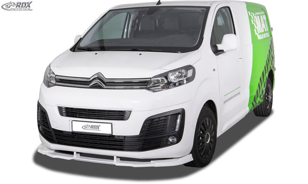 Front Spoiler VARIO-X for CITROEN Jumpy / Dispatch / Spacetourer (V) & FIAT Ulysse / Scudo (V) & OPEL / VAUXHALL Zafira / Vivaro (V) & PEUGEOT Expert / Traveller (V) & TOYOTA ProAce / ProAce Verso (V) Front Lip Splitter - RDX