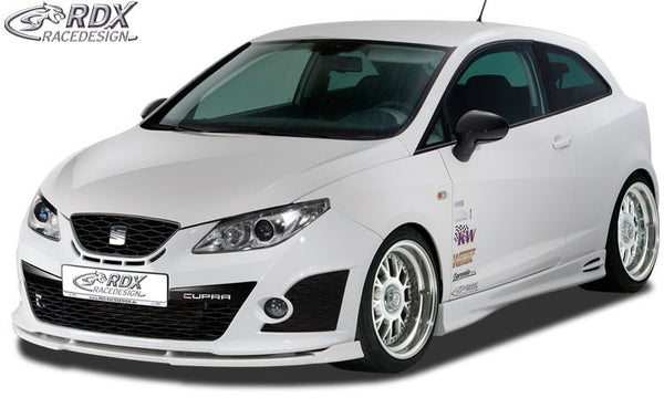 Spoiler delantero VARIO-X para SEAT Ibiza 6J Cupra y Bocanegra -03/2012 con divisor de labio delantero - RDX