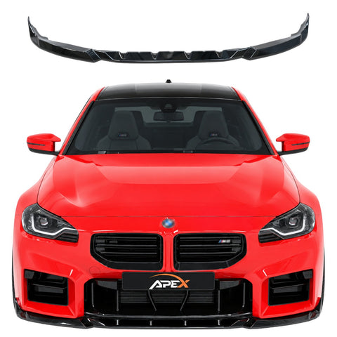 Lip Spoiler Frontal BMW M2 G87 (2023+) - APEX Preto Brilhante