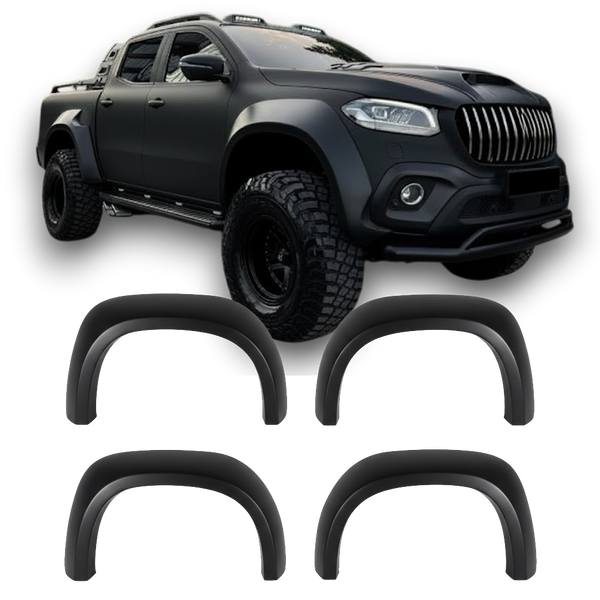 Alargadores de Guarda-lamas Mercedes Classe X W470 (2017-2020) - APEX Jumbo Preto Mate