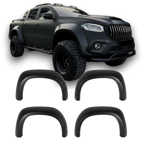 Alargadores de Guarda-lamas Mercedes Classe X W470 (2017-2020) - APEX Jumbo Preto Mate