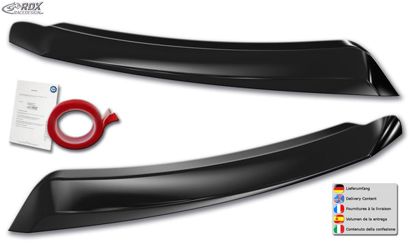 Headlight Covers for DACIA Duster II SR (Mod. 2018-2024) black highgloss Light Brows - RDX
