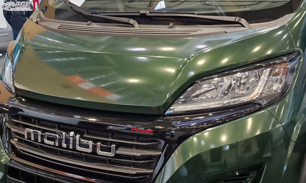 Headlight Covers for FIAT Ducato (2014+) & CITROEN Jumper / Relay (2014+) & OPEL / VAUXHALL Movano (2021+) & PEUGEOT Boxer (2014+) & TOYOTA ProAce Max (2024+) & IVECO eSuperJolly (2026+) & RAM ProMaster (2013+) black highgloss Light Brows - RDX
