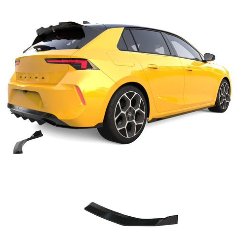 Splitters Laterales Traseros Opel Astra L (2020+) - APEX Negro Brillo